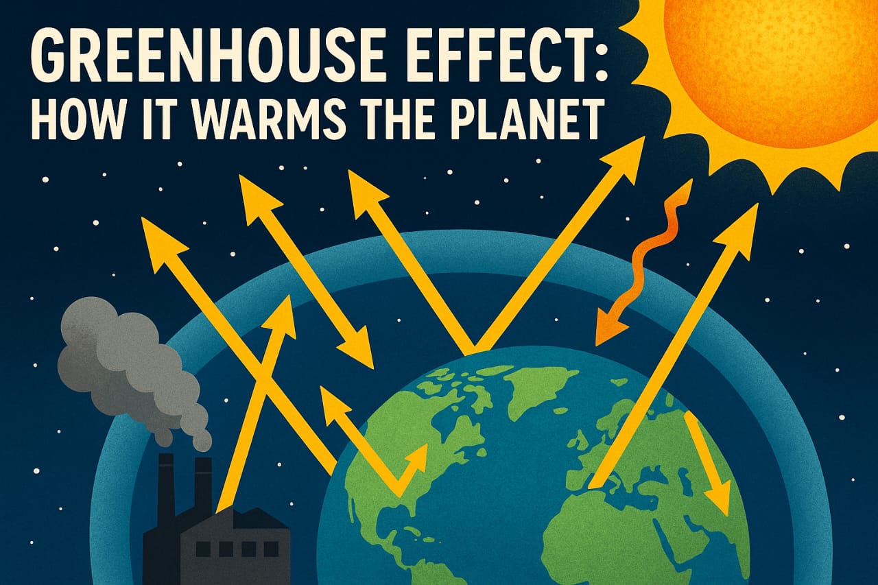 Green house effect and how it warms the planet